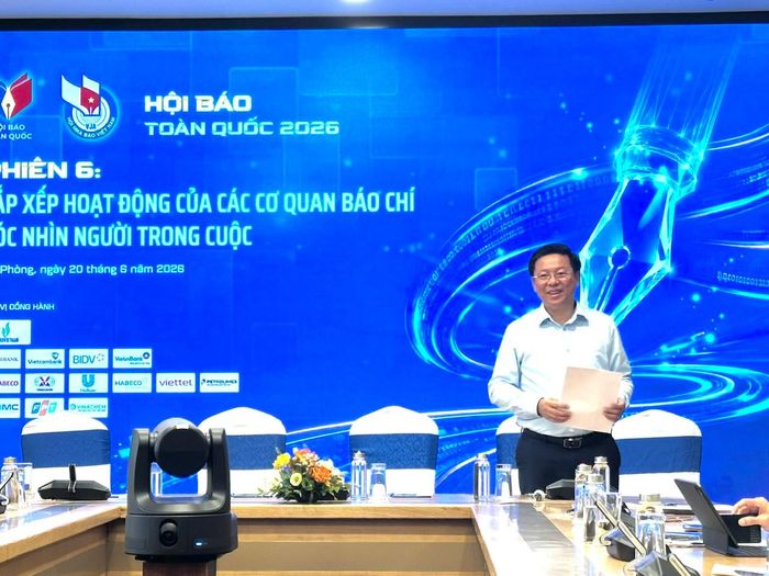 Ủy viên Trung ương Đảng, Phó Trưởng Ban Tuyên giáo và Dân vận Trung ương Trần Thanh Lâm phát biểu tại diễn đàn. Ảnh: Hoàng Quyên