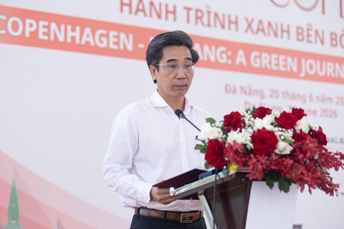 Phó Chủ tịch UBND TP. Đà Nẵng Trần Chí Cường phát biểu tại sự kiện diễn ra ngày 20-6. Ảnh: Đại sứ quán Đan Mạch