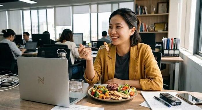 Lựa chọn thực phẩm thông minh phù hợp với đặc thù nghề báo để duy trì sức khỏe tốt.