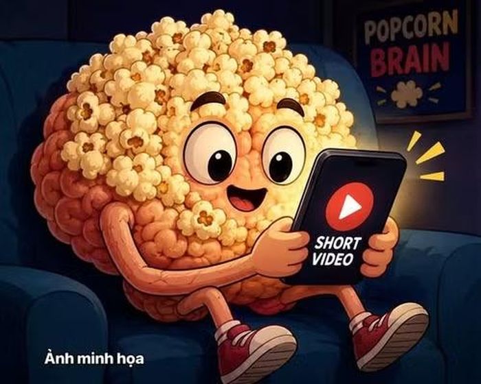 Thói quen xem video ngắn là nguyên nhân dẫn đến trạng thái não bỏng ngô ở người trẻ.
