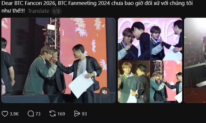 Fan so sánh fancon với hoạt động hi-bye tại fan meeting của Park Ji Hoon ở Việt Nam vào cuối năm 2024.