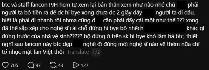 Hàng loạt bài đăng bức xúc của V-MAY phủ kín trên Threads.