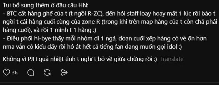 Rì-viu của fan sau fancon.