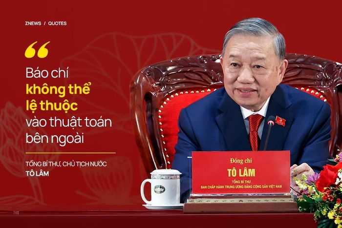  Một vấn đề lớn khác Tổng Bí thư, Chủ tịch nước đề cập tới là quyền chủ động trước các nền tảng xuyên biên giới, kiên quyết rằng báo chí không thể để lệ thuộc vào thuật toán bên ngoài. Theo Tổng Bí thư, Chủ tịch nước Tô Lâm, nếu chỉ chạy theo lượt xem và cơ chế đề xuất, báo chí dễ mất dữ liệu độc giả, mất quyền phân phối, mất bản sắc và chịu rủi ro khi thuật toán thay đổi. Thay vào đó, cần biết khai thác các nền tảng toàn cầu, đồng thời xây dựng kênh riêng, cộng đồng độc giả riêng, dữ liệu riêng và thương hiệu tin cậy riêng. 