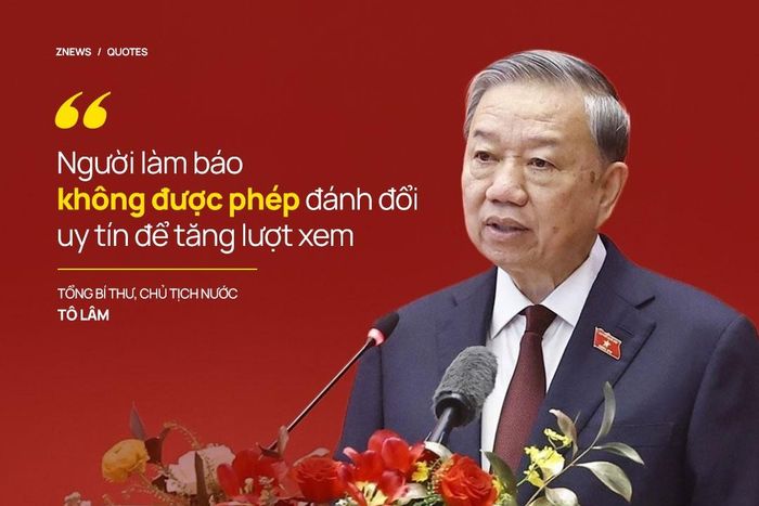  Về vấn đề con người, Tổng Bí thư, Chủ tịch nước Tô Lâm cho rằng nhà báo trong kỷ nguyên số phải biết làm việc với dữ liệu, công cụ số, mạng xã hội, nguồn tin mở và các chuẩn mực an toàn thông tin; cần tránh tình trạng đăng trước kiểm chứng sau hay để mạng xã hội dẫn dắt. "Người làm báo không được phép đánh đổi uy tín để tăng lượt xem", Tổng Bí thư, Chủ tịch nước Tô Lâm nhấn mạnh. 