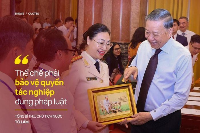  Tổng Bí thư, Chủ tịch nước nêu kỷ cương báo chí phải được giữ nghiêm. Thể chế phải bảo vệ quyền tác nghiệp đúng pháp luật, khuyến khích đổi mới sáng tạo, tạo hành lang cho tòa soạn số, kinh tế báo chí số, báo chí dữ liệu, bảo vệ bản quyền và sử dụng AI có trách nhiệm. 