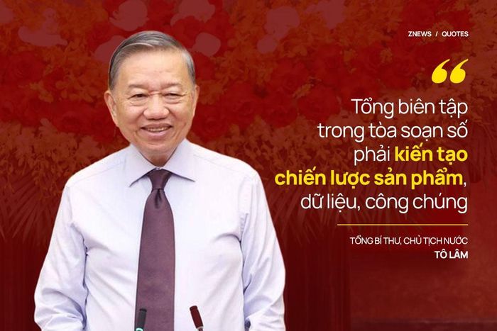  Không chỉ phóng viên, lãnh đạo cơ quan báo chí cũng phải thay đổi. Theo Tổng Bí thư, Chủ tịch nước, Tổng biên tập trong tòa soạn số không chỉ là người duyệt nội dung, mà còn phải kiến tạo chiến lược sản phẩm, dữ liệu, công chúng, công nghệ và nhân lực. Cơ quan báo chí cũng cần một văn hóa làm việc mới: chuyên nghiệp, kỷ luật trong kiểm chứng, nhanh nhạy trong phản ứng, cởi mở với đổi mới, sẵn sàng thử nghiệm nhưng không dễ dãi với chuẩn mực. 