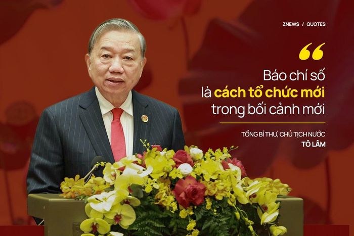  Về chuyển đổi số trong báo chí, Tổng Bí thư, Chủ tịch nước Tô Lâm cho rằng đây phải là cuộc đổi mới toàn diện về tư duy lãnh đạo, mô hình tòa soạn, quy trình sản xuất, quản trị dữ liệu, phân phối nội dung, đo lường công chúng, kinh tế báo chí và văn hóa nghề nghiệp. "Báo chí số không phải là báo chí cũ đặt lên nền tảng mới, mà là cách tổ chức mới trong bối cảnh mới", Tổng Bí thư, Chủ tịch nước Tô Lâm khẳng định. 
