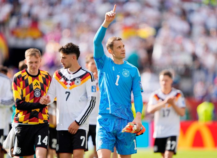  Chiến thắng 2-1 giúp Đức chính thức vượt qua vòng bảng World Cup sau 12 năm. Ảnh: John E Sokolowski/ Reuters.
