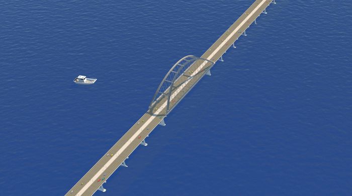  Tuyến đường được thiết kế quy mô 6 làn xe, vận tốc thiết kế 80 km/h, với diện tích sử dụng đất và mặt nước hơn 169 ha. 