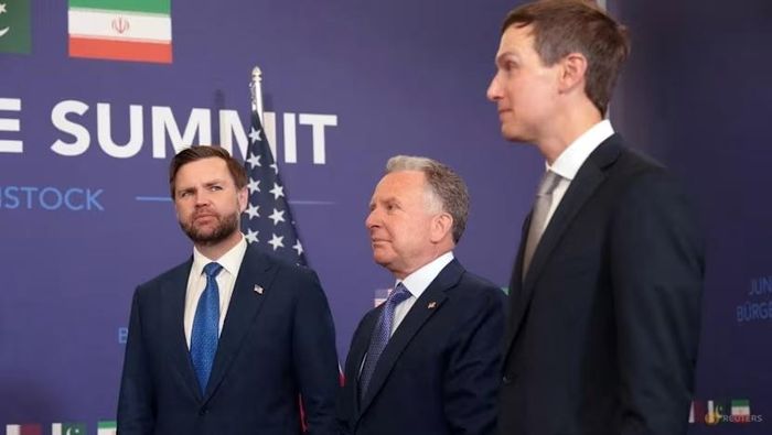  Phái đoàn Mỹ gồm Phó Tổng thống Mỹ JD Vance, Đặc phái viên Mỹ Steve Witkoff và con rể của Tổng thống Donald Trump, ông Jared Kushner. Ảnh: Reuters. 