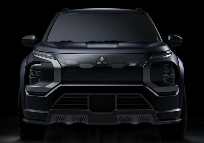 Hình ảnh đồ họa được cho là Mitsubishi Outlander thế hệ mới. Ảnh: Mitsubishi