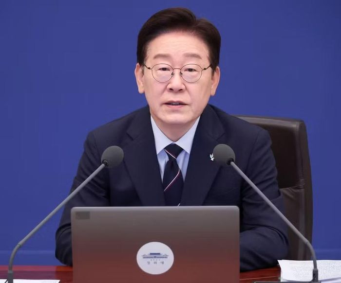 Tổng thống Hàn Quốc Lee Jae Myung phát biểu tại thủ đô Seoul. (Ảnh: Yonhap/TTXVN)
