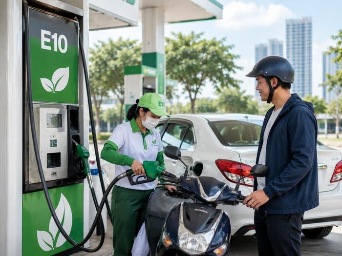 Xăng sinh học E10 được phân phối trên phạm vi toàn quốc từ ngày 1/6. Ảnh minh họa
