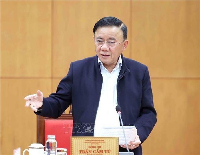 Đồng chí Trần Cẩm Tú, Ủy viên Bộ Chính trị, Thường trực Ban Bí thư. Ảnh: TTXVN