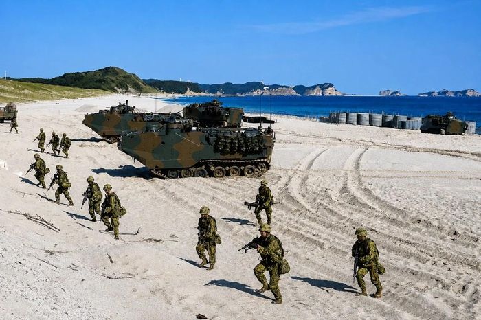 Lực lượng Phòng vệ Nhật Bản tham gia cuộc tập trận. Ảnh: Naval News.