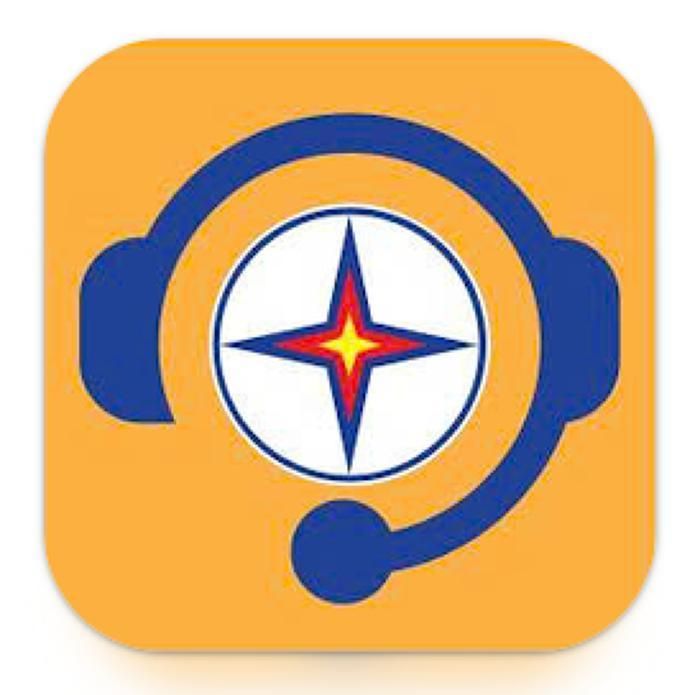 Ảnh logo nhận diện ứng dụng EVN CSKH trên các hệ điều hành IOS và Android.