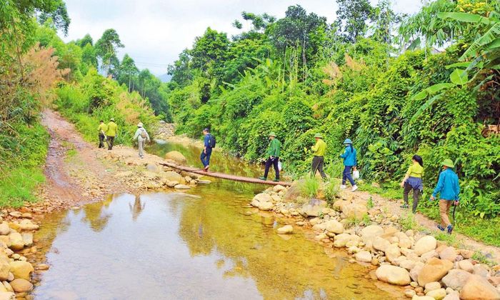  Những trải nghiệm băng rừng, lội suối để cảm nhận được vẻ đẹp của quê hương. 