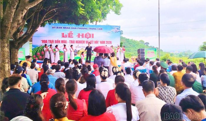 Phường Trung Tâm tổ chức Lễ hội "Hoa trái bốn mùa - Trải nghiệm và kết nối "năm 2026.
