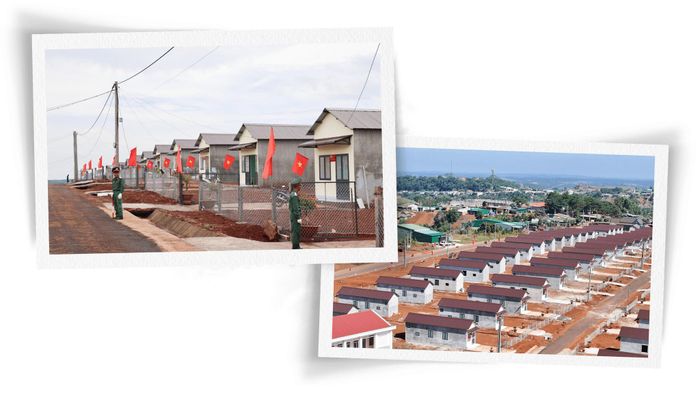 Điểm dân cư liền kề chốt dân quân biên giới xã Quảng Trực