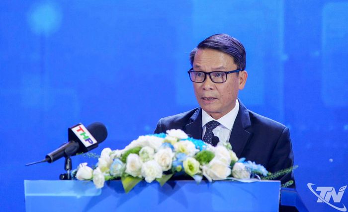 Đồng chí Nguyễn Đức Lợi, Phó Chủ tịch Thường trực Hội Nhà báo Việt Nam, Trưởng Ban Tổ chức Hội báo toàn quốc 2026, phát biểu tại Lễ bế mạc.