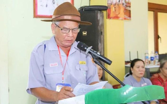 Huynh trưởng cấp Tấn Tâm Thường - Trần Khanh phát biểu khai mạc