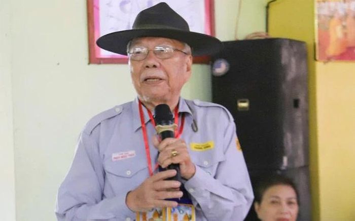 Huynh trưởng cấp Dũng Tâm Giới - Phan Ngọc Thảo phát biểu
