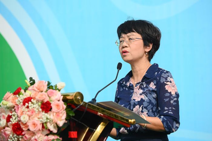 Phó Cục trưởng Cục Môi trường (Bộ Nông nghiệp và Môi trường) Nguyễn Thị Thiên Phương phát biểu.