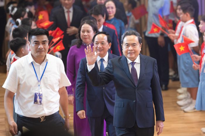 Chủ tịch Quốc hội Trần Thanh Mẫn dự Lễ trao giải Báo chí quốc gia lần thứ XX. Ảnh: Phạm Thắng