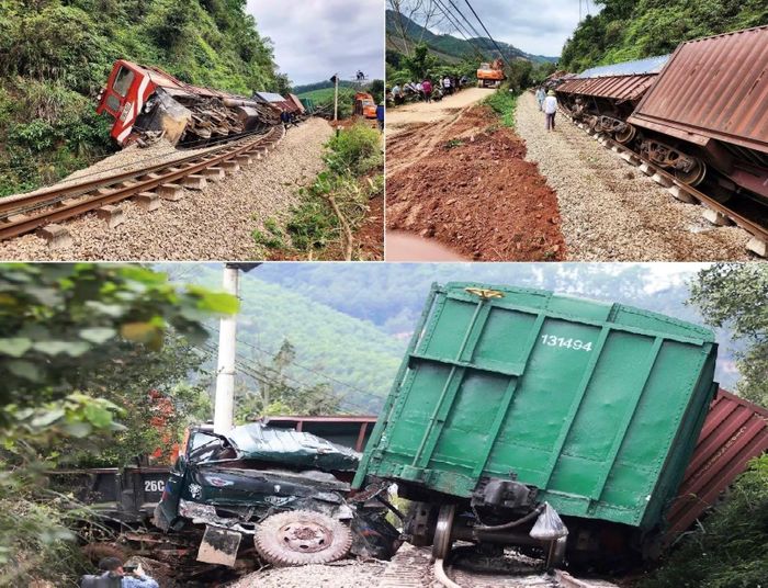 Xe chở keo tràm băng qua đường sắt khi đã có tín hiệu đèn đỏ gây hậu quả hết sức nghiêm trọng, khiến tuyến đường sắt Bắc - Nam tê liệt trong 25 tiếng đồng hồ.
