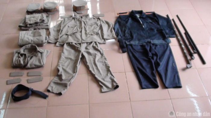 Tang vật lực lượng An ninh thu được trong một vụ án.