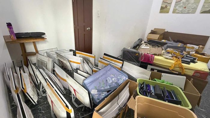 Lượng lớn tang vật, thiết bị, các đối tượng đưa vào Việt Nam lắp đặt để phục vụ cho mục đích lừa đảo qua mạng, bị lực lượng công an thu giữ
