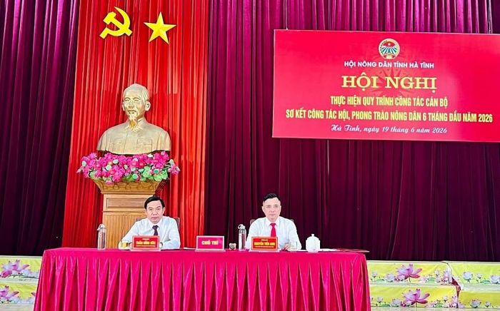 Hội Nông dân tỉnh Hà Tĩnh tổ chức Hội nghị sơ kết công tác Hội và phong trào nông dân 6 tháng đầu năm, triển khai nhiệm vụ trọng tâm 6 tháng cuối năm 2026.