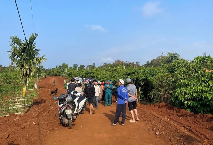Khu vực tìm được thi thể cháu H (Ảnh: Gia đình cung cấp).