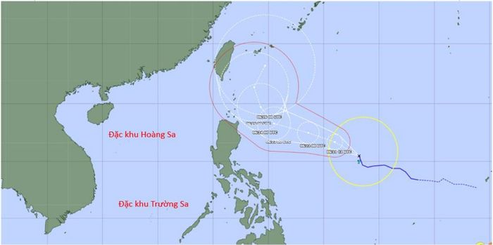 Đường đi của cơn bão Mekhala. (Nguồn: Cơ quan khí tượng Nhật Bản)