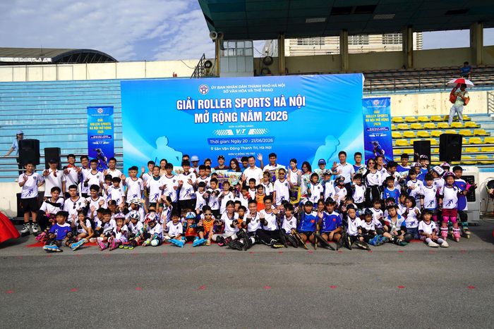 Giải Roller Sports Hà Nội mở rộng 2026 thu hút 160 vận động viên tranh tài. Ảnh: Ngân Hà