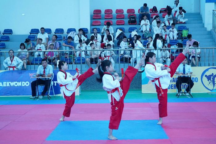 Một tiết mục tại giải đấu. Ảnh: Sơn Khánh