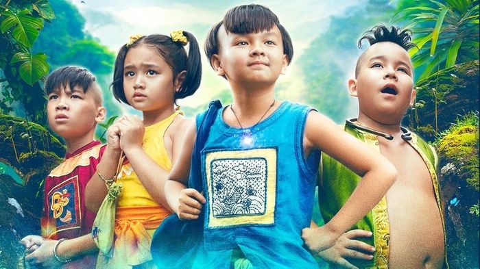Phim Trạng Tí với bốn nhân vật từ truyện tranh Thần đồng đất Việt.