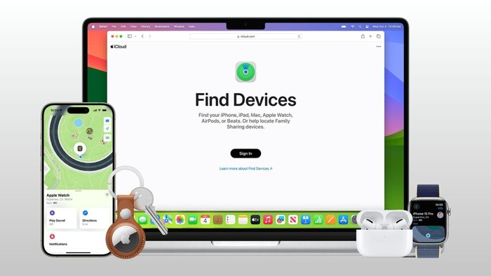  Mạng lưới Find My cho phép người dùng xác định vị trí iPhone ngay cả khi thiết bị đã tắt nguồn hoặc cạn pin trong một số trường hợp. Ảnh: Apple. 