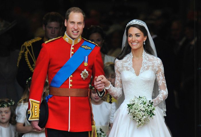 Kate Middleton trong lễ cưới. Ảnh: Reuters.