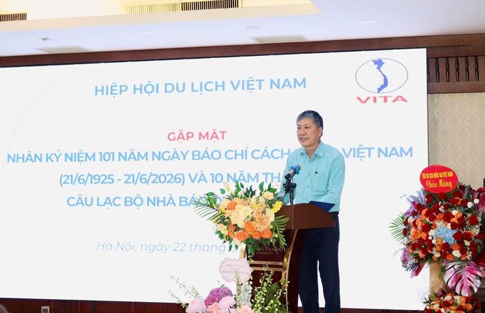 Ông Vũ Quốc Trí, Tổng thư ký Hiệp hội Du lịch Việt Nam thông tin về kết quả nổi bật trong 6 tháng đầu năm 2026 và hoạt động trọng tâm trong thời gian tới của Hiệp hội Du lịch Việt Nam