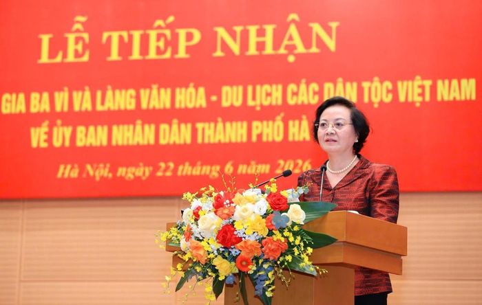 Phó Thủ tướng Phạm Thị Thanh Trà phát biểu chỉ đạo tại Lễ tiếp nhận.