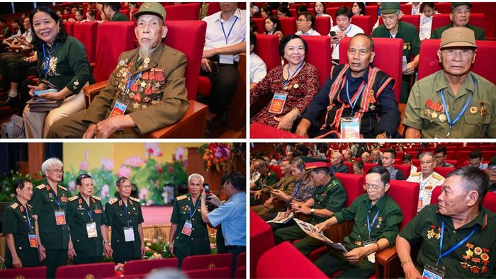 Các đại biểu dự Gặp mặt người có công và nhân chứng lịch sử năm 2025, tháng 7/2025. (Ảnh THÀNH ĐẠT)