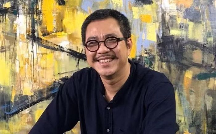 Họa sĩ Phạm An Hải. (Ảnh: MẠNH TRƯỜNG)