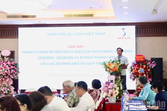 Phó Cục trưởng Cục Du lịch quốc gia Việt Nam Phạm Văn Thủy phát biểu tại sự kiện.