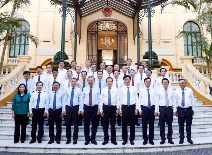 Tổng Bí thư, Chủ tịch nước Tô Lâm và các đại biểu. Ảnh: TTXVN