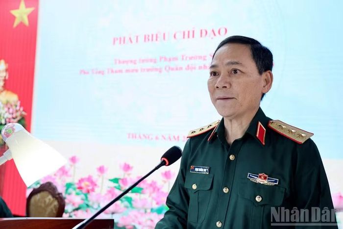 Phó Tổng Tham mưu trưởng Quân đội nhân dân Việt Nam, Thượng tướng Phạm Trường Sơn đề nghị hội thảo tập trung làm sâu sắc giá trị lịch sử và truyền thống vẻ vang của Học viện Lục quân trong 80 năm xây dựng và phát triển.