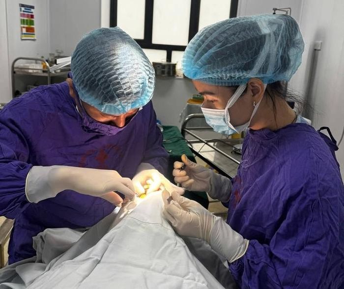 Phẫu thuật chấn thương mắt cho bệnh nhân
