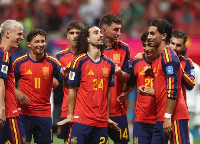 Niềm vui của Tây Ban Nha khi thắng áp đảo Ả Rập Xê Út ở lượt trận thứ hai bảng H World Cup 2026.