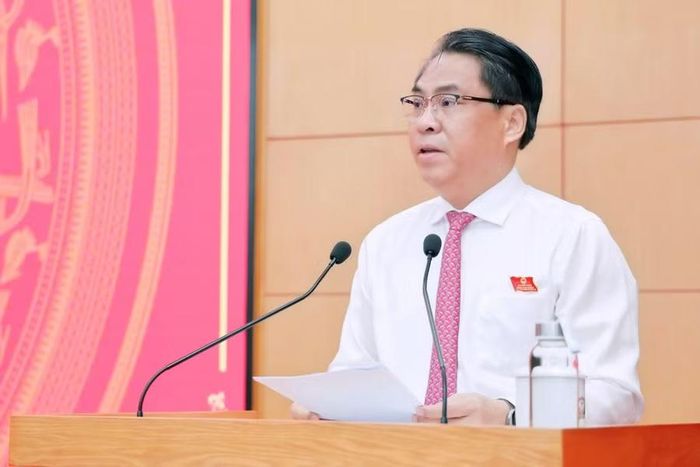 Bí thư Tỉnh ủy, Chủ tịch HĐND tỉnh Cao Bằng Phan Thăng An phát biểu khai mạc Kỳ họp.